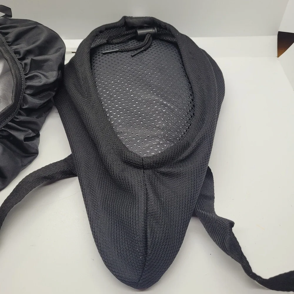 Bike Seat Gel Blue Black w Cover Saddle